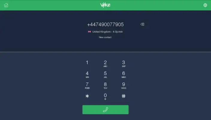 Vyke Second Phone Number/2nd android App screenshot 0