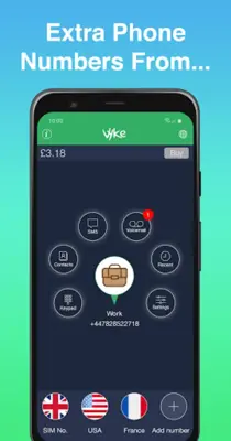 Vyke Second Phone Number/2nd android App screenshot 16